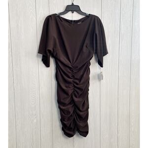 Taylor Brown Ruched Dress Size Small NWT